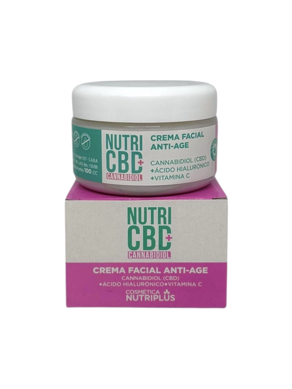 Crema facial Anti-Age Nutri CBD Nutriplus 100cc